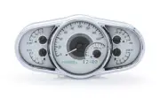 Dakota Digital Multi-Level Silver / White LED Universal Gauge Kit VHX-1016-S-W