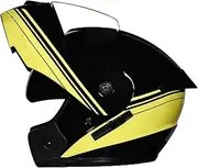 Modular Motorcycle Helmet,DOT/ECE Approved Flip Up Front Motorcycle Helmet with Double Visor,Full Face Motorcycle Scooter Helmet for Adults Women and Men
