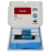 Touch up paint for Honda Red MILANO R81 CITY Pen Stick Scratch Chip Fix Brush