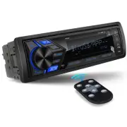 Single Din Car Radio Receiver - Bluetooth Car Stereo System - Mechless Digita...