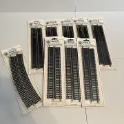 Bachmann Ho Tracks- (8) 44112 9” Straight 4 Packs, (1) 44102 18” Radius 4 Pack