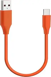 Geekria 1ft/30cm USB-C Earbuds Charging Cable for Powerbeats Pro 2, AirPods 4/3/Pro 2/Max/2, Beats Studio Pro, Solo 4 - 3A Fast Charging, Durable, 1 Pack