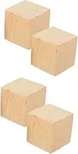 2sets Heavy Duty Furniture Risers Slip Wood Blocks for Elevating Beds Sofas Tables and Appliances for Increased Storage Space and Easy Installation 2pcs*2