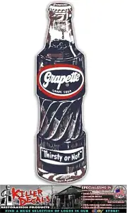 12" (GRAP-1) GRAPETTE SODA BOTTLE COLA DECAL COOLERS POP MACHINE