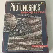 New 529 Piece Puzzle Robert Silvers PhotoMosaics American Flag 18x18 Patriotic