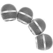 4 Pcs Microphone Head Replacement Mesh Grille Ball Shock Mount Filter