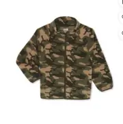 NEW Wonder Nation Boys Zip Up Fleece Jacket Camo Size XLL 18