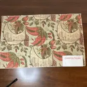 CLARENCE HOUSE VTG Indien Cuiv FABRIC SAMPLE 100% Cotton