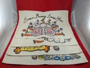 Easter Canvas Placemats Set of 4, Spring Floral Place Mats for Dining Table