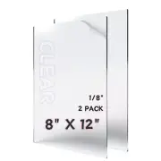 Plexiglass Sheets 8X12 1/8 Inch ThickGlass Panels Cut to Size PlexiglassClear...