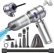 WINWEND Car Vacuum Cleaner High Power - 18000PA Portable Car Vacuum 4 in 1 Compressed Air Duster & Air Blower & Pump Hand Held Vacuum Cordless with Brushless Motor for Car Home Office
