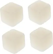 Kisangel 4 Pcs Luminous Acrylic Dice Props for Party Games Glow Dark Blank Game Dices Unique Educational for Safe and Gaming Accessories