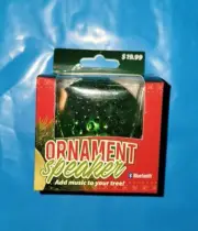 Solaray Ornament Bluetooth 4.2 Wireless Speaker Christmas Tree Decor Green New
