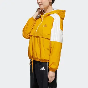 Adidas Urban Anorak GM1470 女 連帽外套 運動 訓練 休閒 穿搭 亞洲版 黃 白