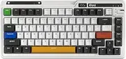 KZZI K75 PRO RGB 75% Wireless Gasket Mechanical Keyboard, Triple Mode BT 5.0/2.4G/USB-C 82 Keys Hot Swappable Gaming Keyboard w/Knob & Power Display, Custom Tactile Switches, Black White