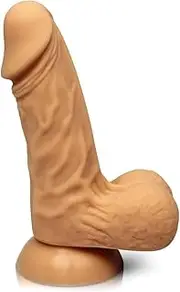 Seductive Silicone White 5'' Realistic Dildo with Balls - 100% Pure Medical Grade Silicone Beginner Lifelike Dong with Suction Cup - Luxurious and Body Safe Penis Shaped Sex Toy