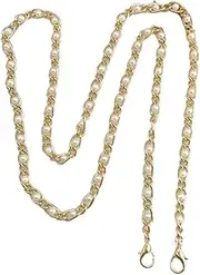 Purse Strap 40cm/120cm Pearl Bag Chain Replacement Shoulder Bag Strap Handle Belt Bag Parts Straps