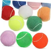 12 Pcs Tennis Training Kit Small Dog Balls Puppy Tennis Balls Small Dog Tennis Balls Tennis Balls for Puppy Tennis Balls for Dogs Dog Balls for Large Dogs Bulk Dog Rubber