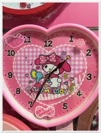 在飛比找買動漫優惠-小花花日本精品♥ Hello Kitty美樂蒂 時鐘 數字時