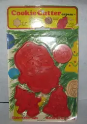 Capers - Plastic Cookie Cutter Set - Christmas Theme - Set of 4 - Vintage - New