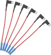 6pcs Heavy Duty Fuse Taps Holder Standard Circuit Car Fuse Holder Hardwire Kit Abs