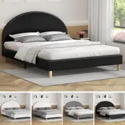 ALFORDSON Bed Frame Queen Double King Single Base Wood Leather Fabric Boucle