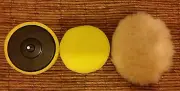 New 6" Polishing Kit, 3 Buffing Pads + Drill Attachment Free US Shipping