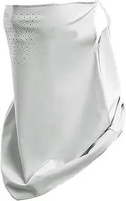 [Generisch] Sun Protection Mask - Protective Scarf Neck Tube Cooling Face Scarf Face Cover for Sun Protection Mask for Face Sunburn Prevention UV Protection Face Mask for Outdoor Activities, Light Gray, Siehe