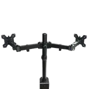 Dual LCD Monitor Desk Mount Stand Adjustable Fits 2 Screens Up To 27"