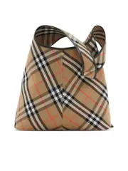 Burberry Vintage Check Pattern Shoulder Bag