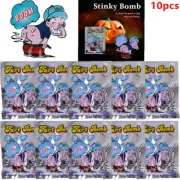 50*Stink Bombs Joke Shop Fart Liquid Smell Funny Prank Rotten Eggs Ass Bags,