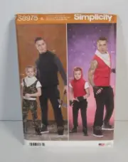Simplicity 8975 Walking Dead Costume Pattern Child & Men's XS-XL Uncut