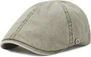 [VOBOOM] Cotton Flat Cap Cabbie Hat Gatsby Ivy Cap Irish Hunting Hat Newsboy