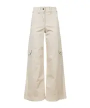Belt-loop casual pants EU42,EU40 Nude