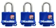 Master Lock 312TRI Steel Double Locking Padlock 1.3 H x 1 W in. (Pack of 2)