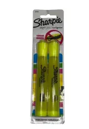 Vintage Sharpie 25162PP Accent Tank Style Highlighter Fluorescent Yellow 2-Pack