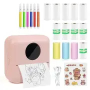 MXiiXM Mini Sticker Printer, Portable Pocket Smart Inkless Thermal Printer wi...