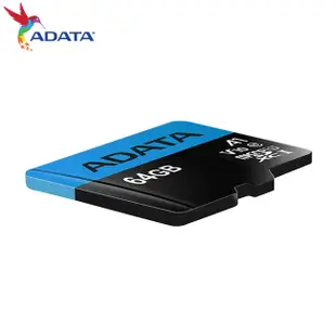 威剛 ADATA Premier 64G micro SDXC A1 UHS-I C10 U1 記憶卡 附轉卡
