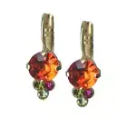 Mariana Earrings Adorable Orange, Fuchsia, Grass Green & Peridot Austrian Cry...