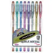 Uni-Ball Signo Gel Pens Noble Metallic 8 Pack