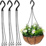 Toddmomy 25pcs Flower Pot Hook Plant Hooks for Flowerpots Pot Hanging Holders Garden Accessories Hanging Flower Basket Hooks Portable Flowerpot Hooks Hanging Pots Hooks Plastic Black