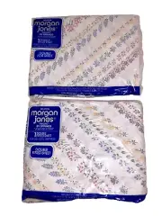 Vintage Morgan Jones Twilite Double Fitted And Flat Sheet Floral Set Sealed