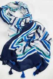 Blue Diamond Scarf--GRE-BRIGHT32-21