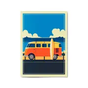 Retro Summer Surf Coastal Vintage Beach Wall Art #2