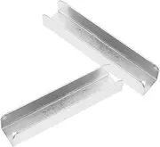MAGICLULU 2pcs Safety Door Rail Accessories Reinforcement Groove for Stairs Gate Door Groove Fittings Pet Gate Reinforcement Gate Reinforcement Accessories Stair Gate Fittings Pp Silver