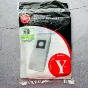 Hoover Type Y HEPA Pleated Vacuum Filter Bags 4010100Y 3 Pack NEW Sealed