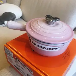 le creuset 小熊頭 單柄 醬汁鍋 貝殼粉 16cm