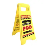 NEW Poo in Progress Warning Sign - Workplace Humour