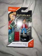 Mega Construx Heroes Series 2 FUTURAMA FRY Buildable 2.25" Figure 13 Pcs FND71