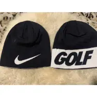 在飛比找蝦皮購物優惠-未使用 二手 古著 Nike Golf  雙面 黑白配 毛帽